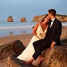 Nerea y Florian durante la sesión de fotos de postboda